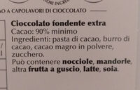 Fondente prodigioso 90% cacao - مكونات - it
