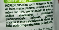 Ifruit raisin 1 ل - المكونات - fr