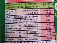 Actif + - حقائق غذائية - fr